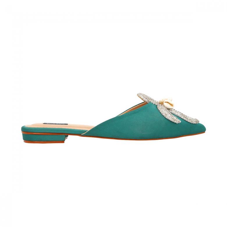 Day To Night, Emerald Green, Flats, Mules, New-In, Sale